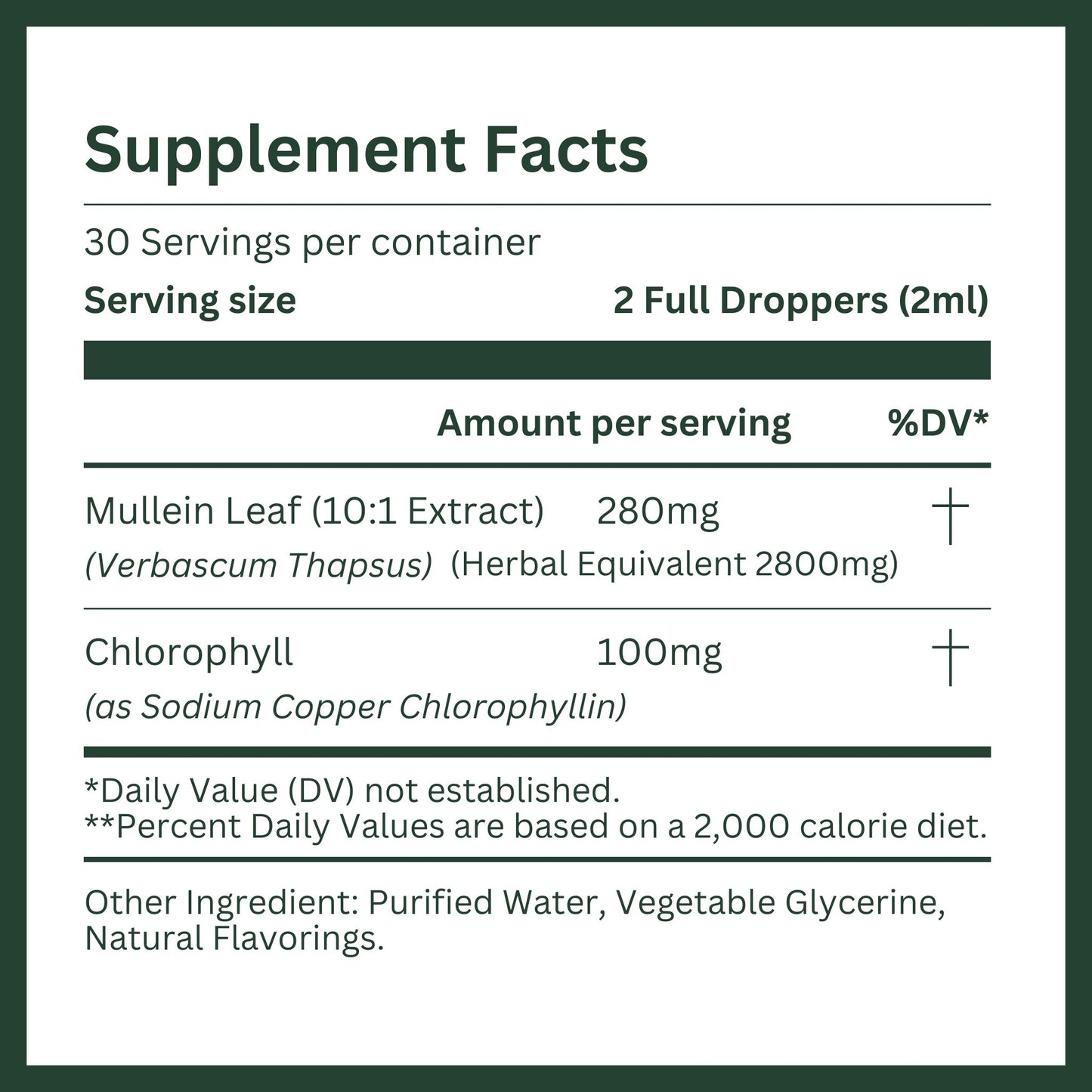 RespiraLuxe® Mullein + Chlorophyll Extract